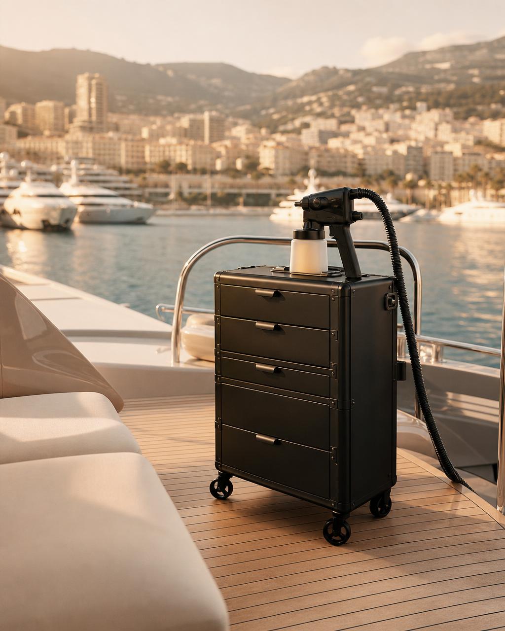 Hotels & Yachts — AMBREA luxury mobile spray tan on the French Riviera